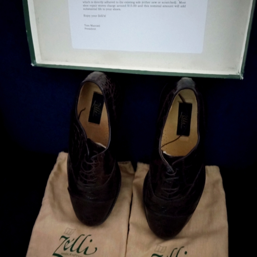 Zelli Alligator Shoes Size 9.5